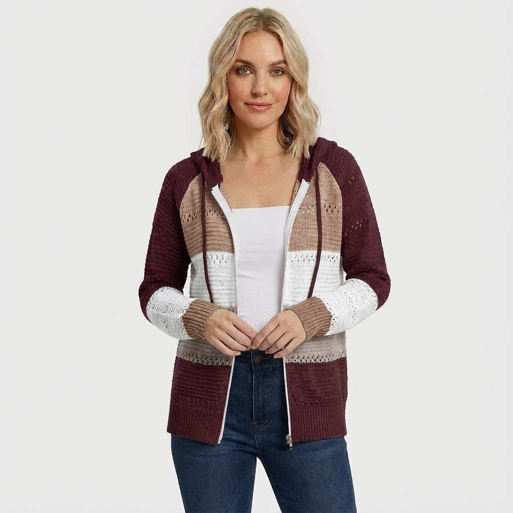 Zizi Gebreites Hoodie-Vest