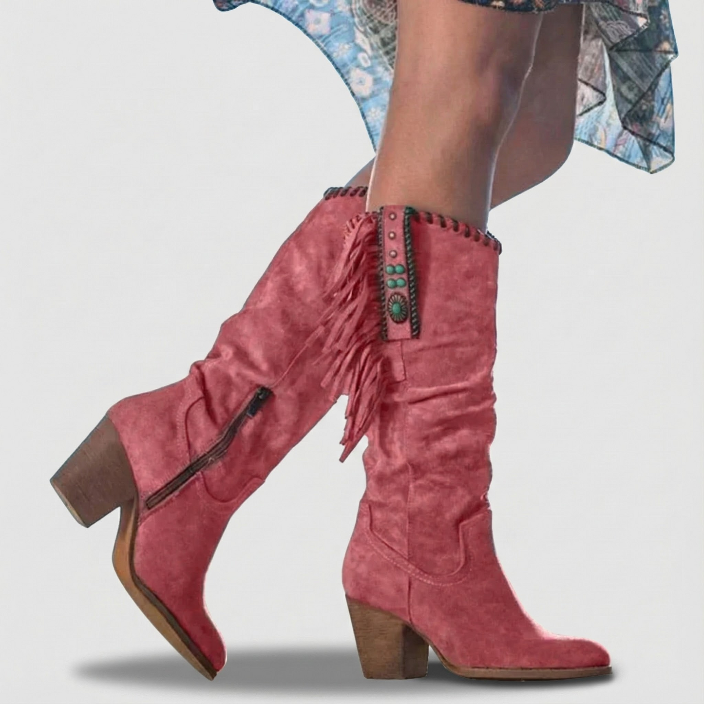 Alva Western Fringe Boots elegant