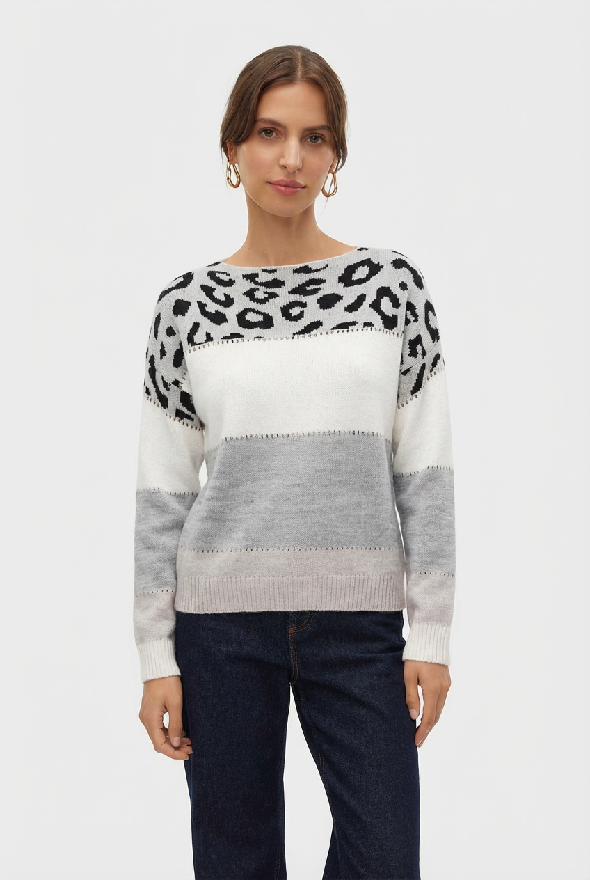 Clara Pullover leopardenlook