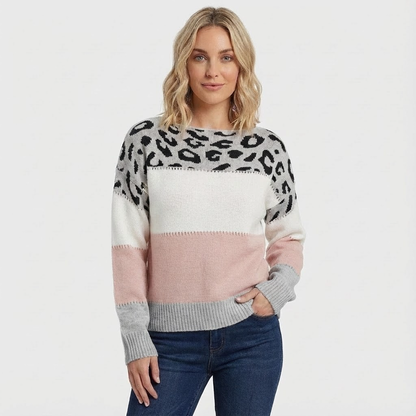 Clara Pullover leopardenlook