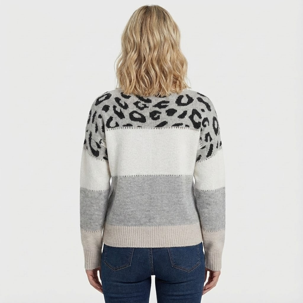 Clara Pullover leopardenlook