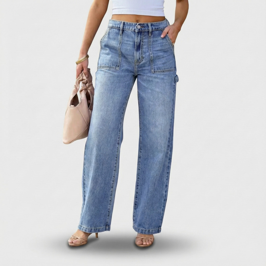 Elvyna Wide Leg Damenjeans