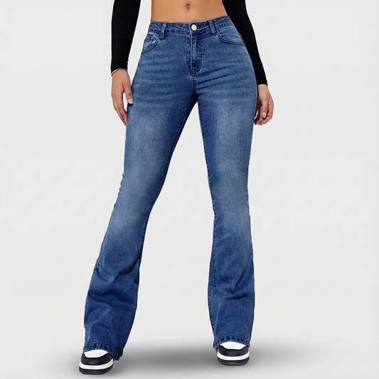 Neriva High Rise Flare Damenjeans