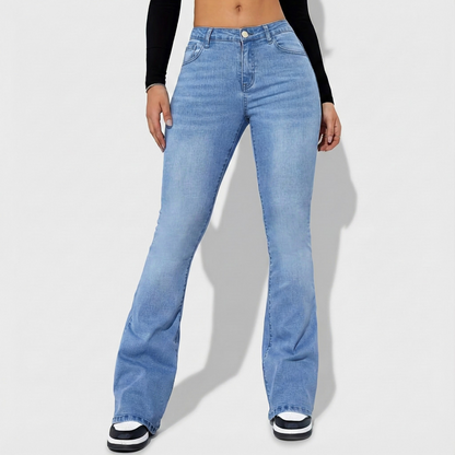 Neriva High Rise Flare Damenjeans