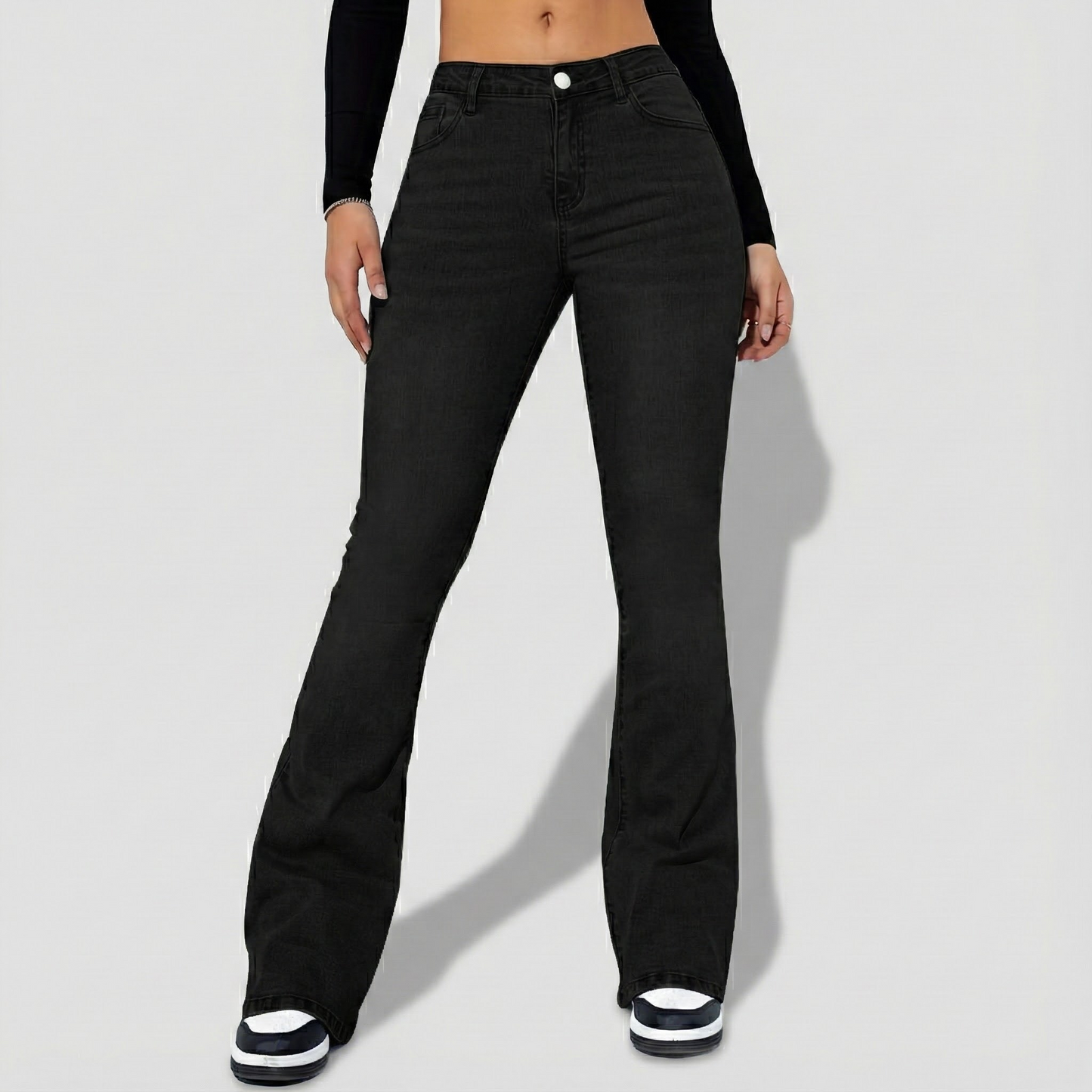 Neriva High Rise Flare Damenjeans