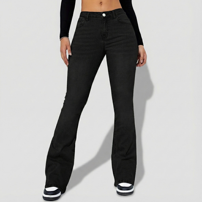 Neriva High Rise Flare Damenjeans