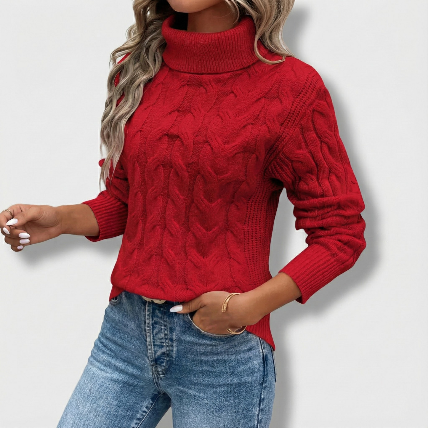 Ella Turtleneck cableknit