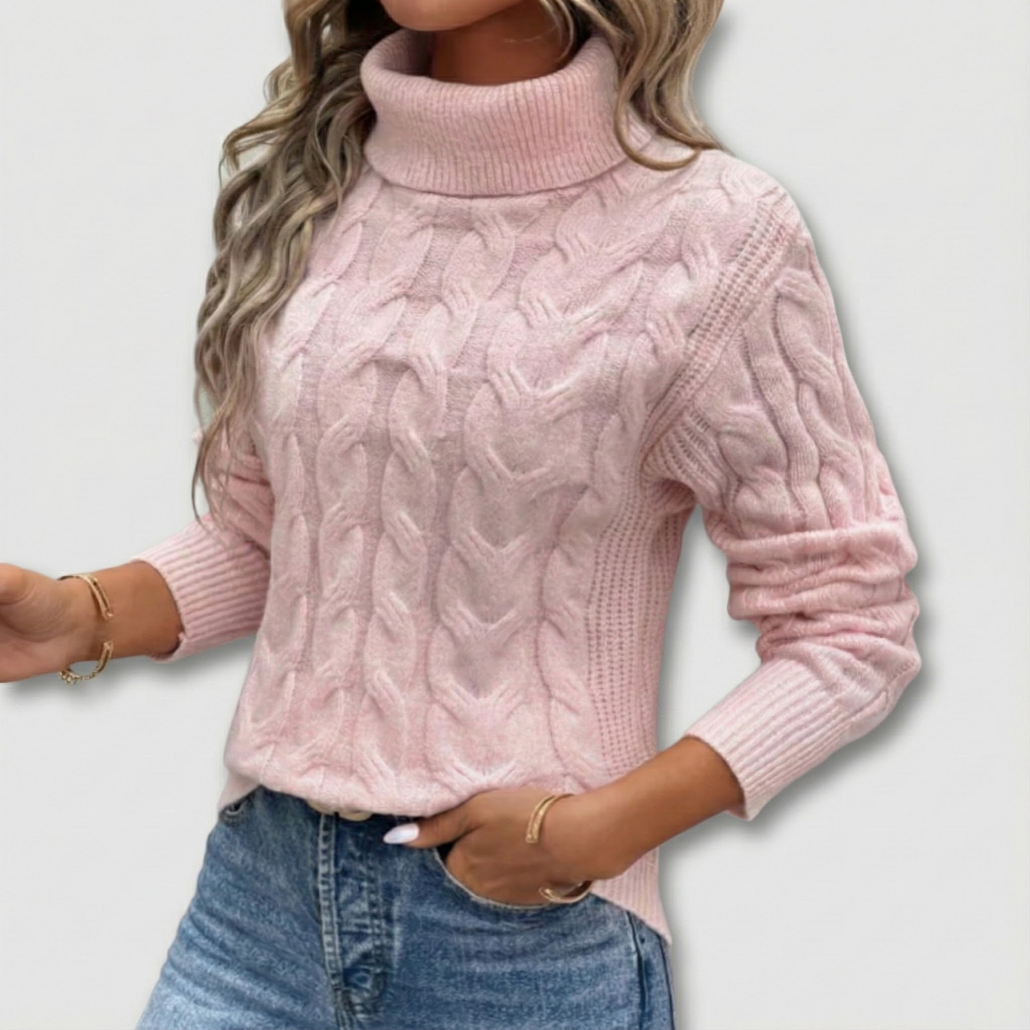 Ella Turtleneck cableknit