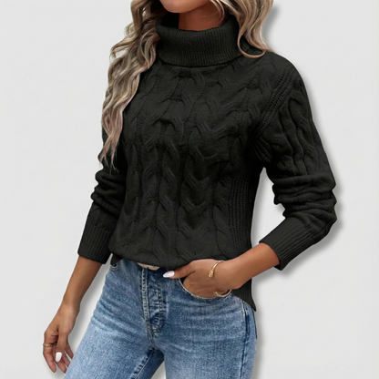 Ella Turtleneck cableknit