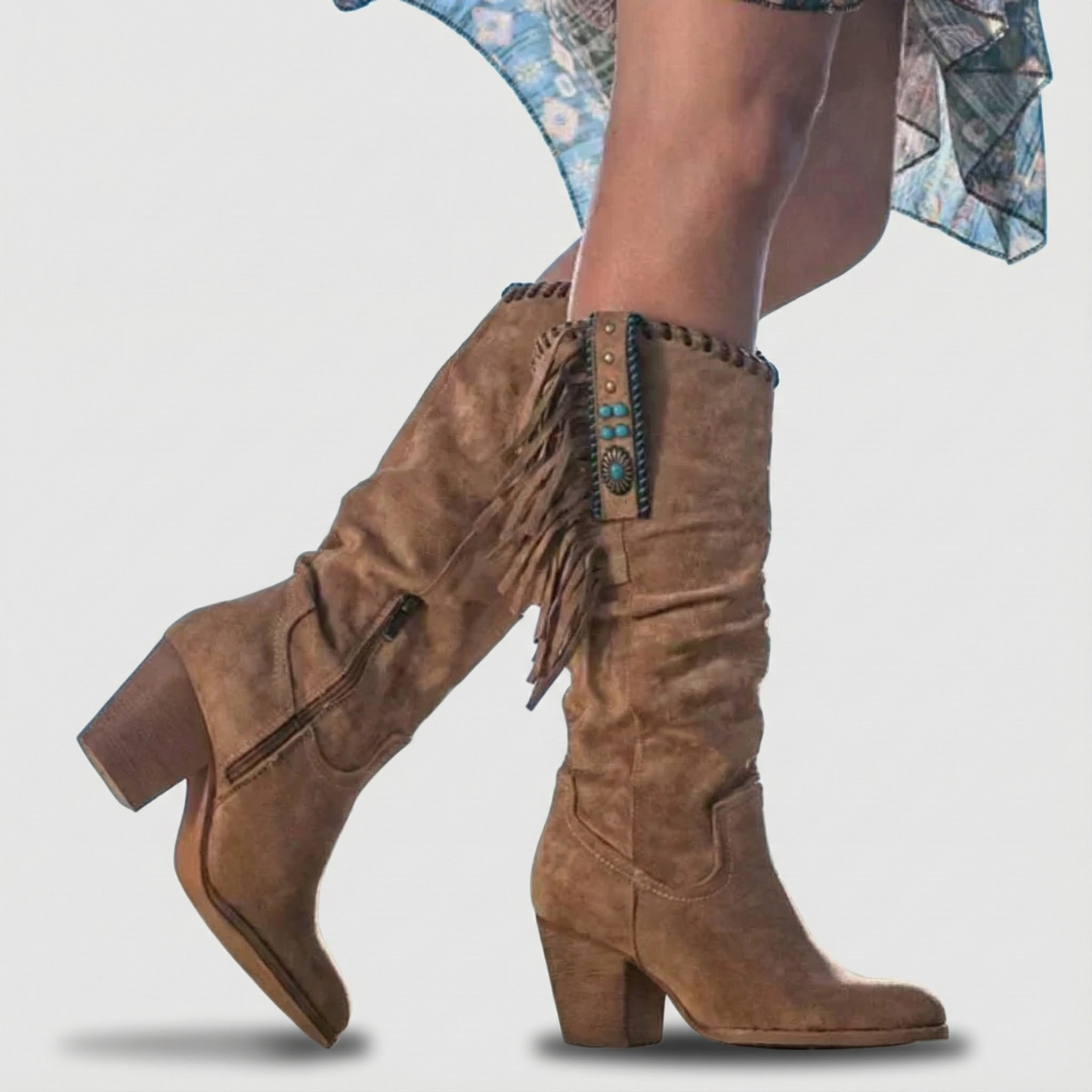 Alva Western Fringe Boots elegant