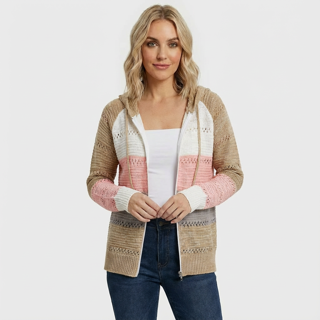 Zizi Gebreites Hoodie-Vest