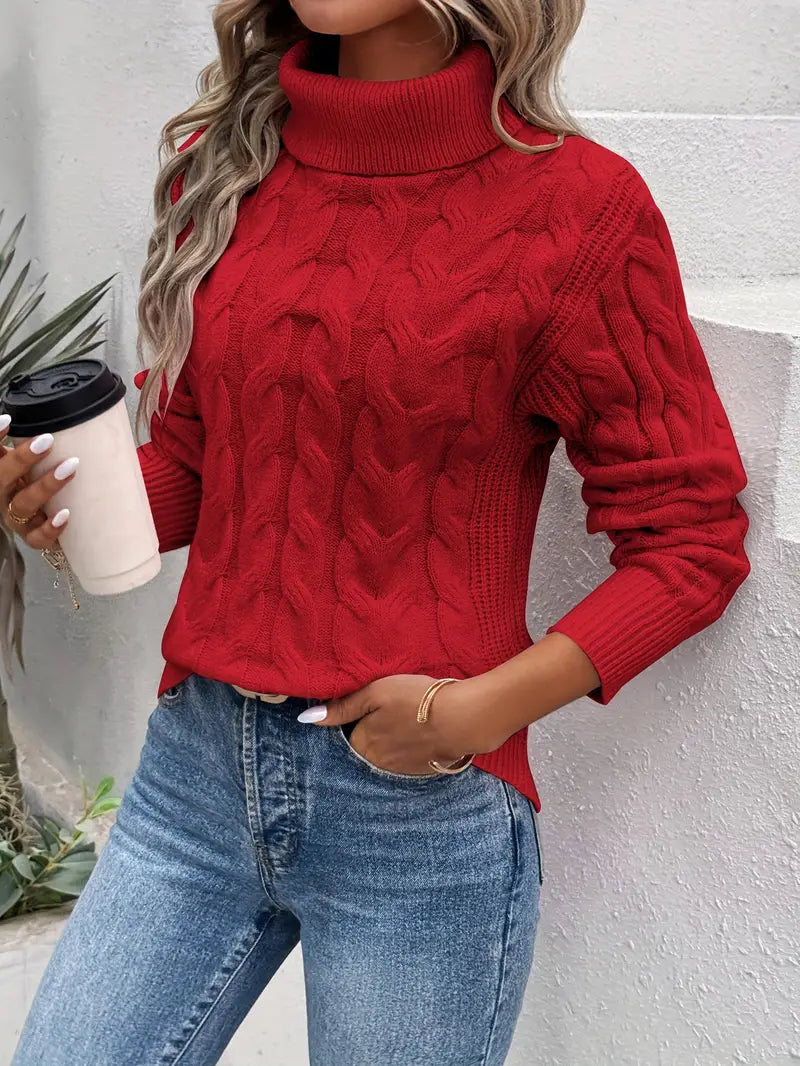 Ella Turtleneck cableknit