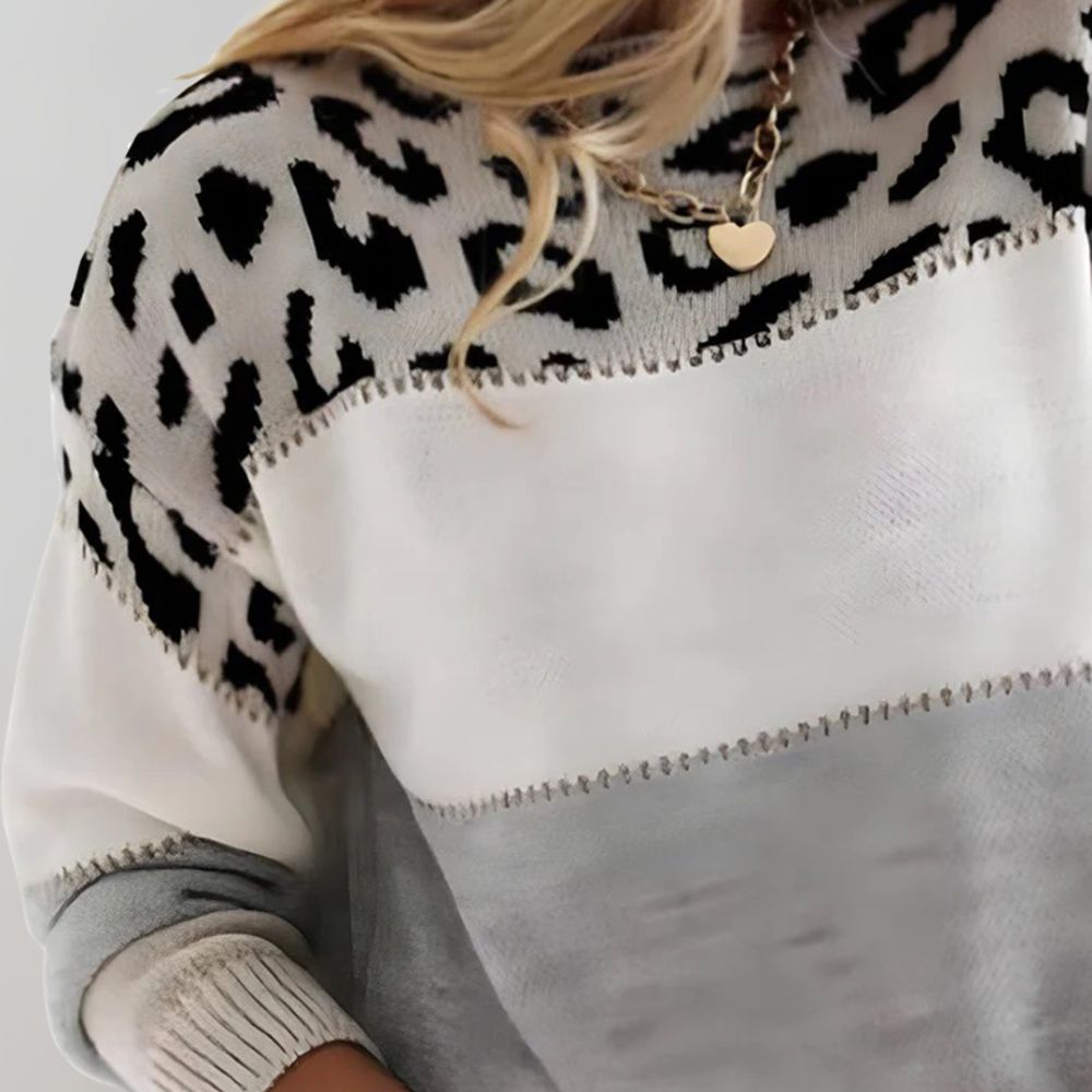 Clara Pullover leopardenlook