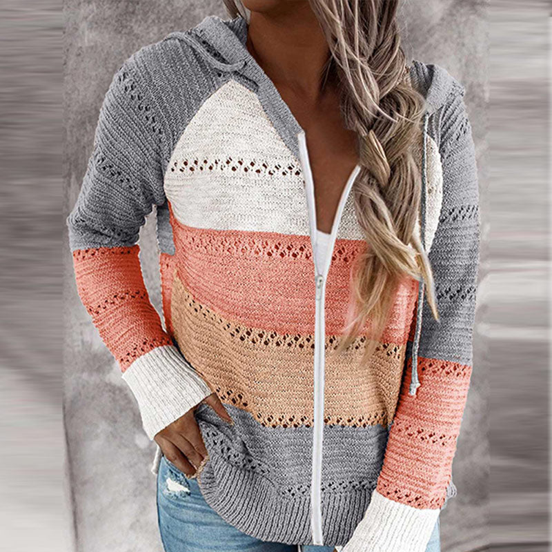 Zizi Gebreites Hoodie-Vest