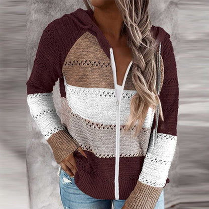 Zizi Gebreites Hoodie-Vest