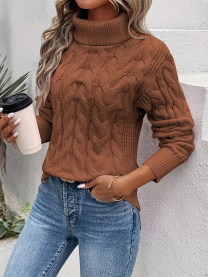 Ella Turtleneck cableknit