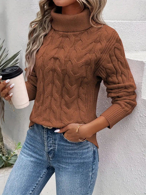 Ella Turtleneck cableknit