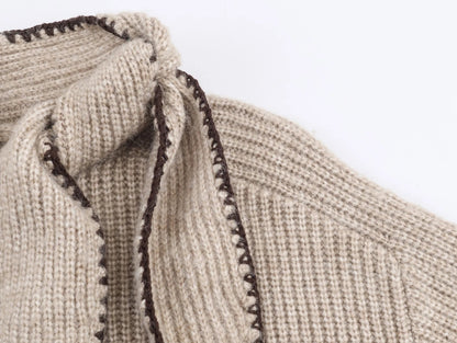 Eliré Damenstrickpullover mit Schleife